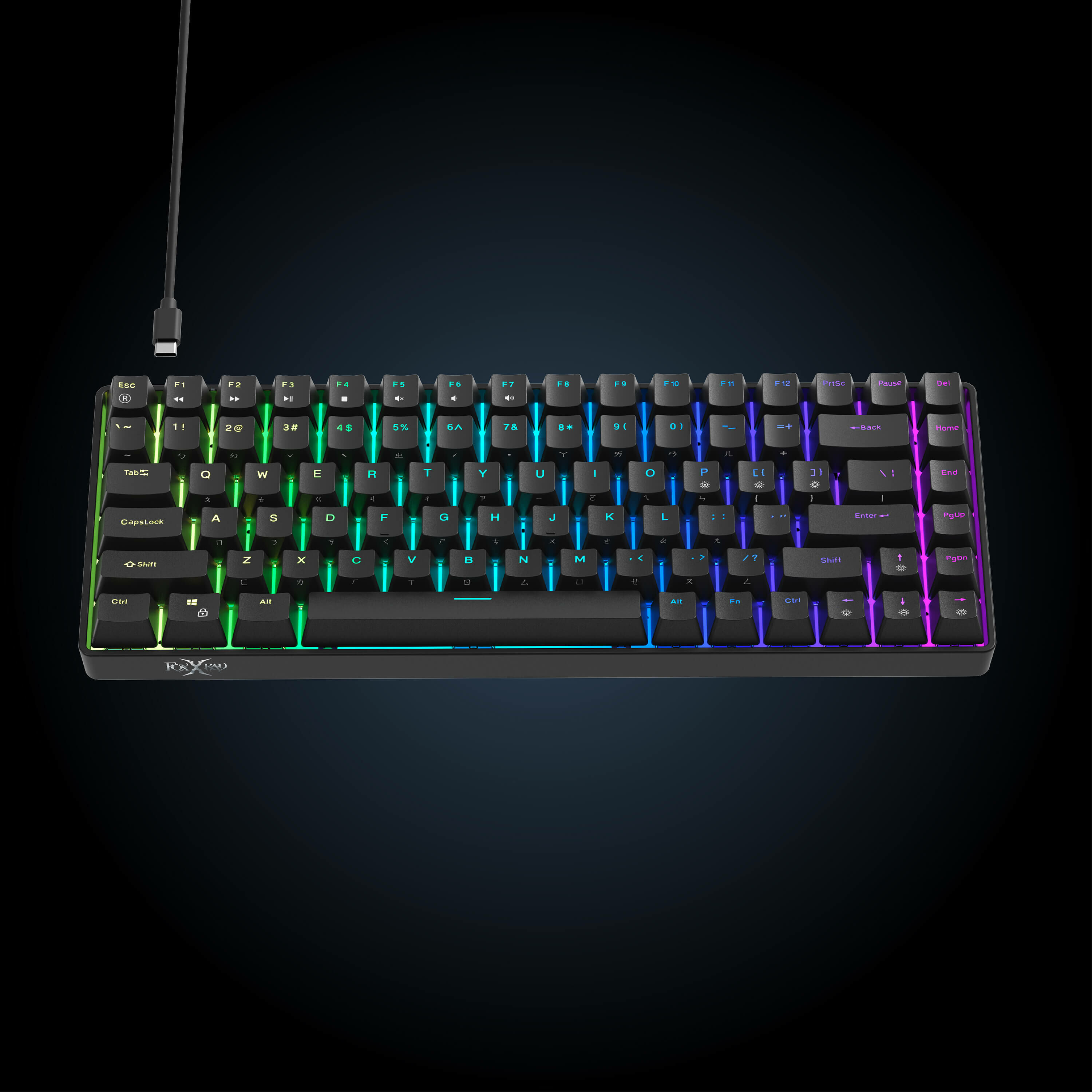 FXR-HKM-S93 曜影84鍵熱插拔青軸機械鍵盤