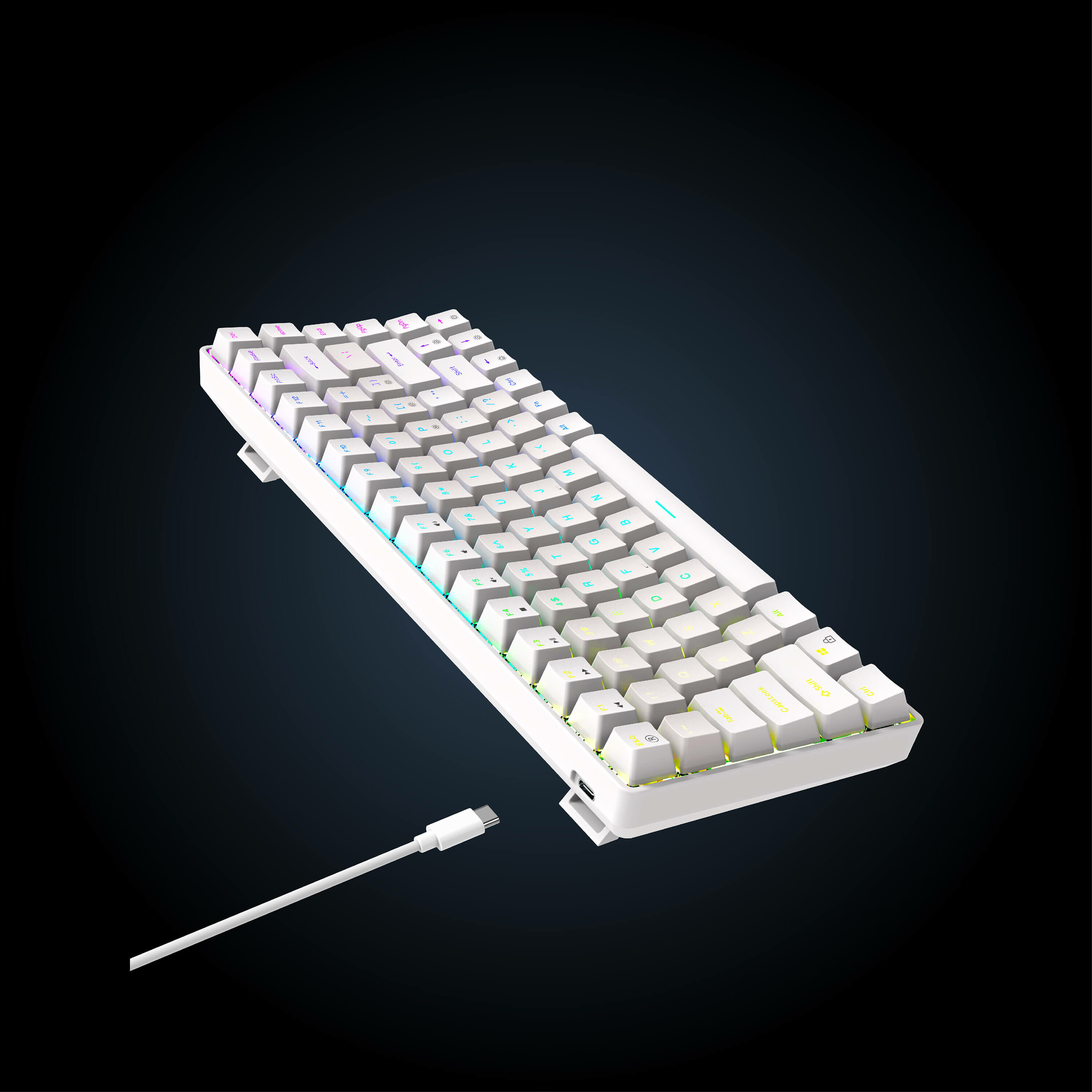 FXR-HKM-S93 Shimmer 84-Key Hot-Swappable Blue Switch M