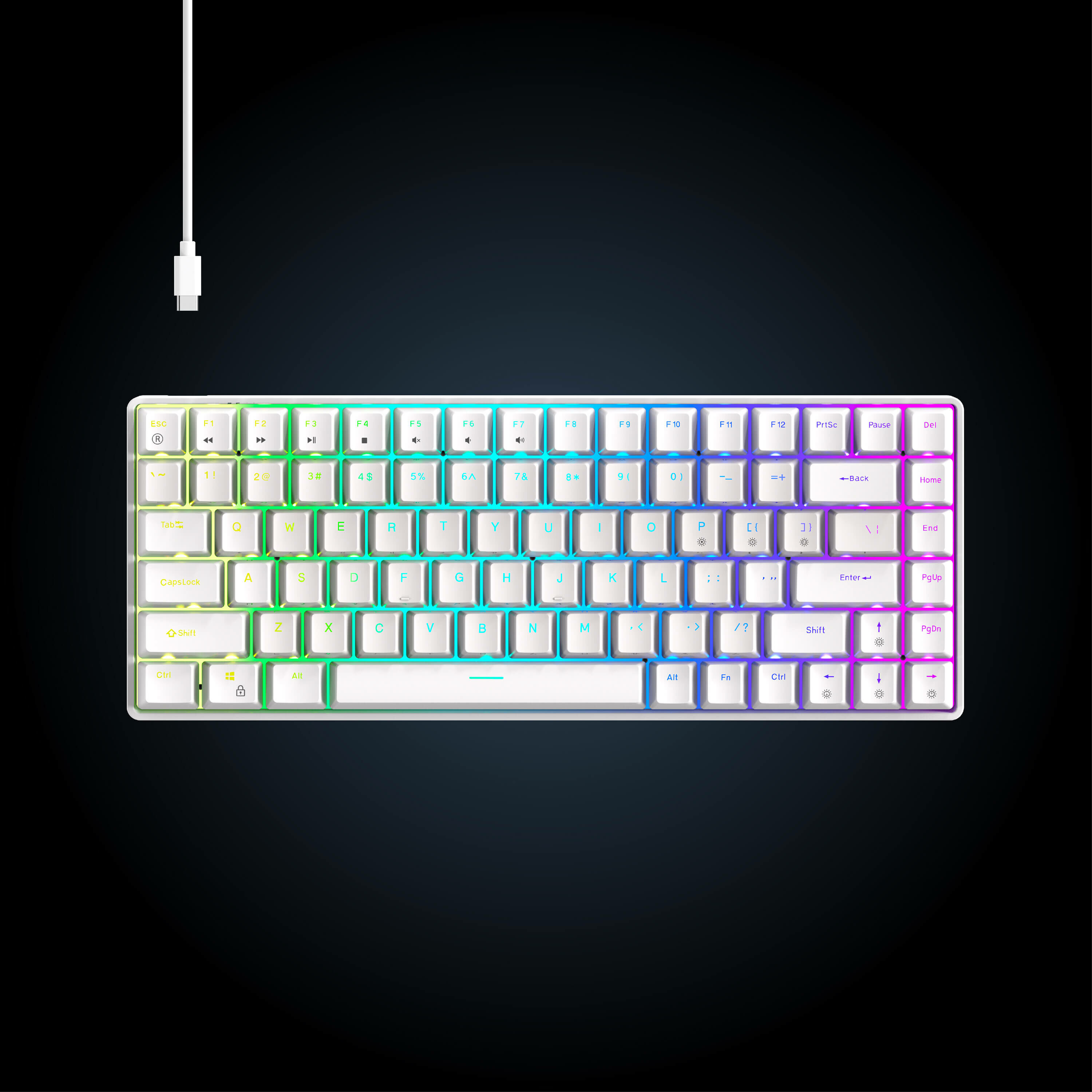 FXR-HKM-S93 曜影84鍵熱插拔青軸機械鍵盤