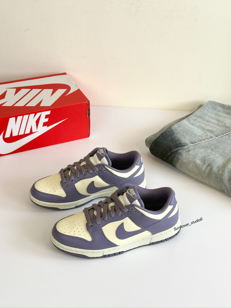 Nike Dunk Low 葡萄香檳 淺紫色 白紫色 奶油白 皮革 女款 FZ4349-100/預購
