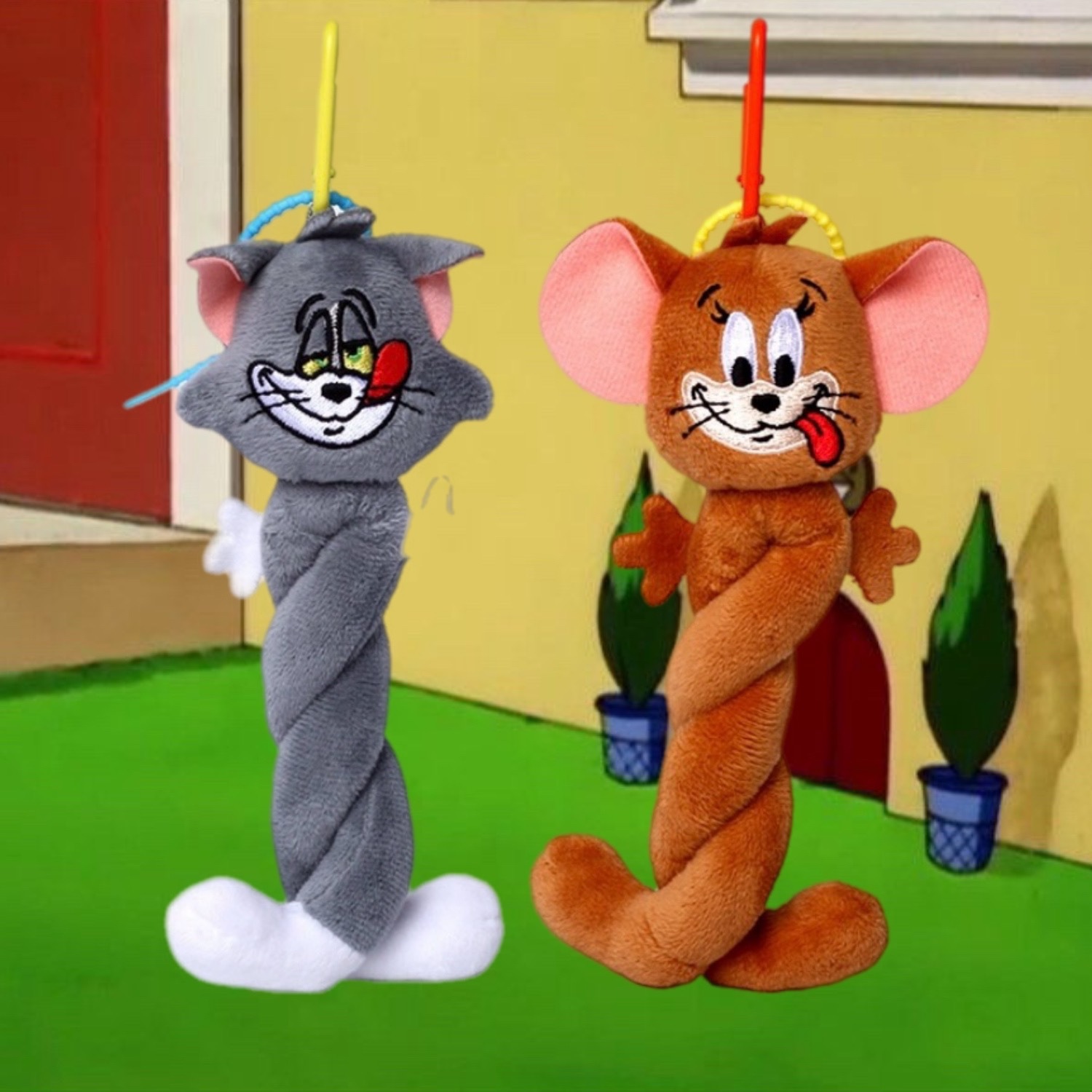 代購 TOM & JERRY 湯姆貓與傑利鼠 扭扭樂吊飾 搞怪掛件 /預購