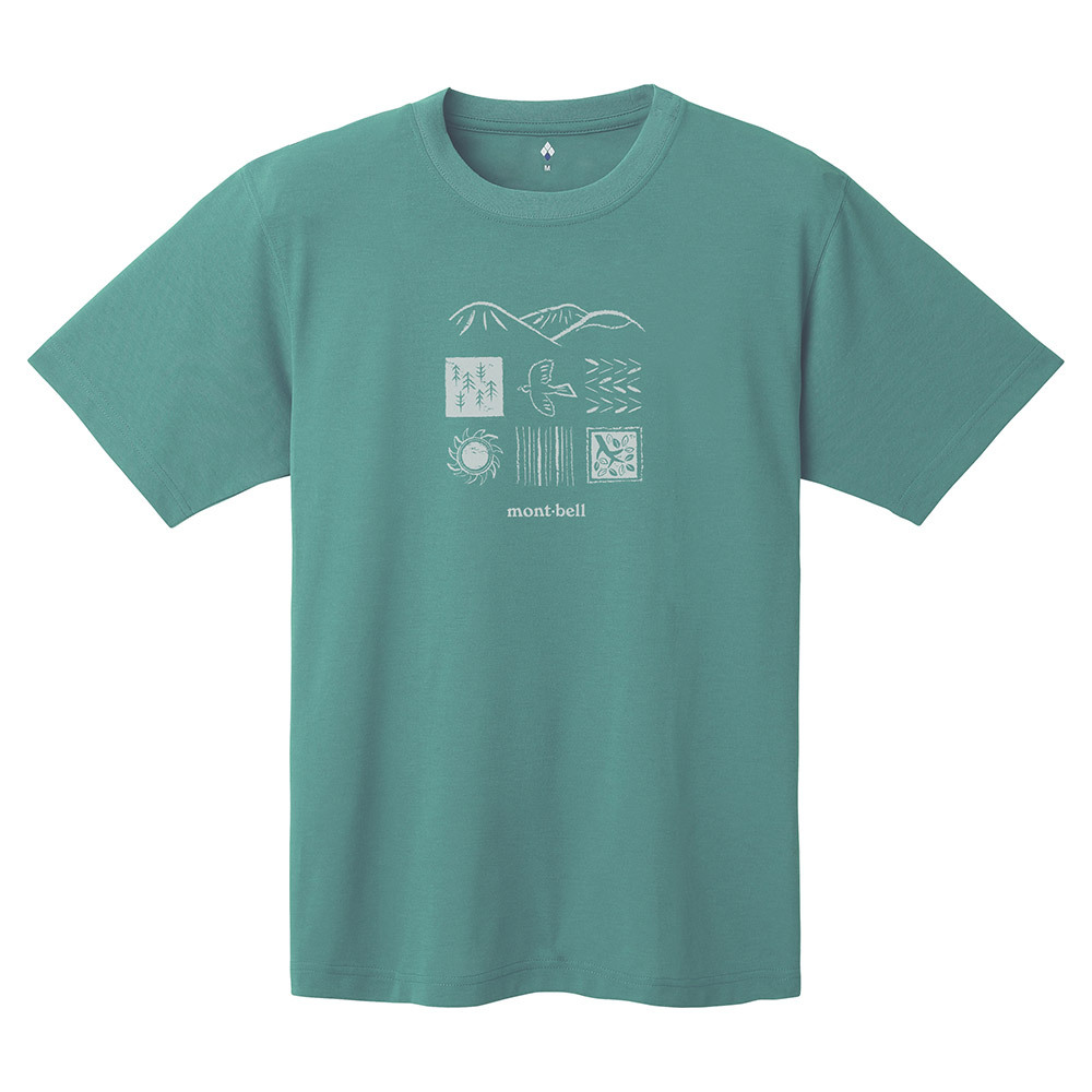 Montbell Wickron Tee Mountain Nature 透氣快乾 T-Shirt 1114843
