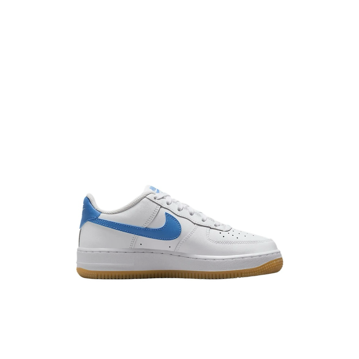Nike Air Force 1 GS 白藍 AF1 膠底 皮革 休閒鞋 大童 女鞋