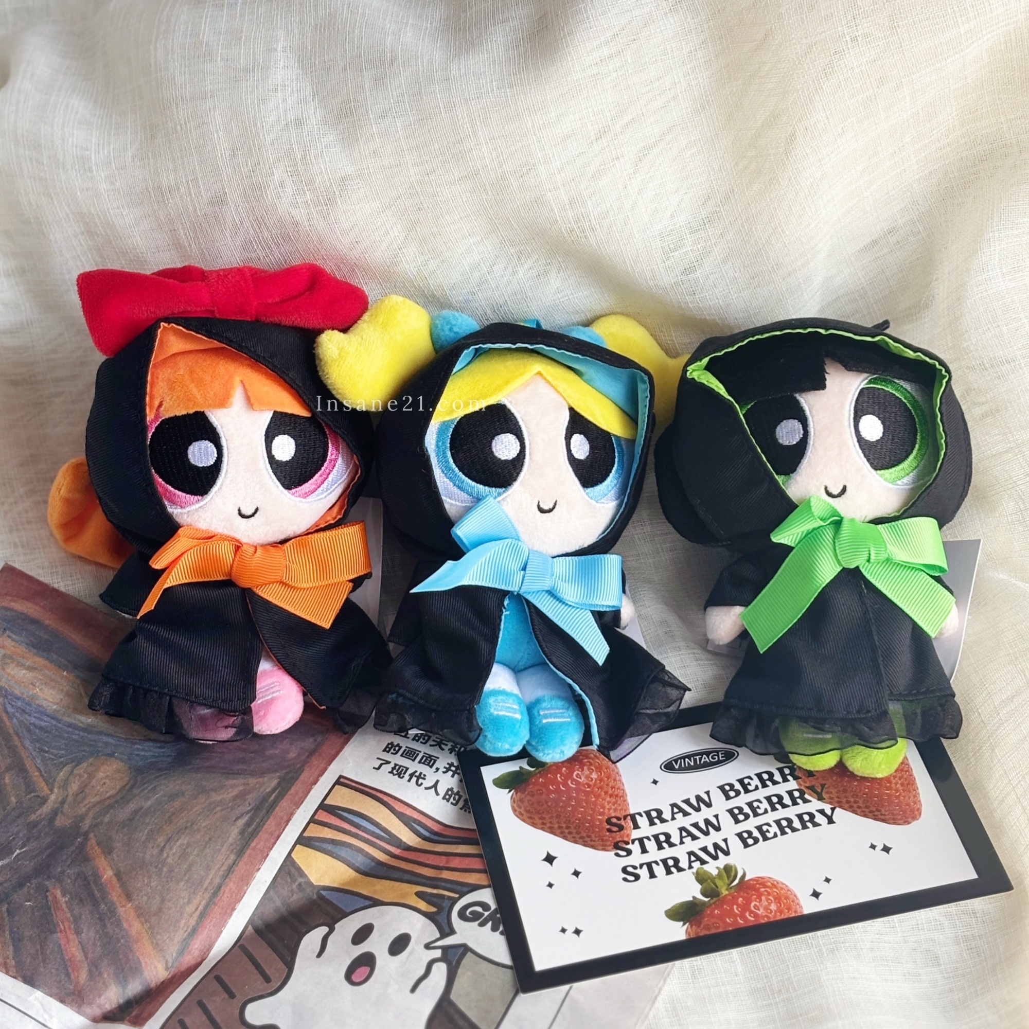 飛天小女警 學院裝扮 吊飾 絨毛玩具 魔法袍 掛飾 卡通