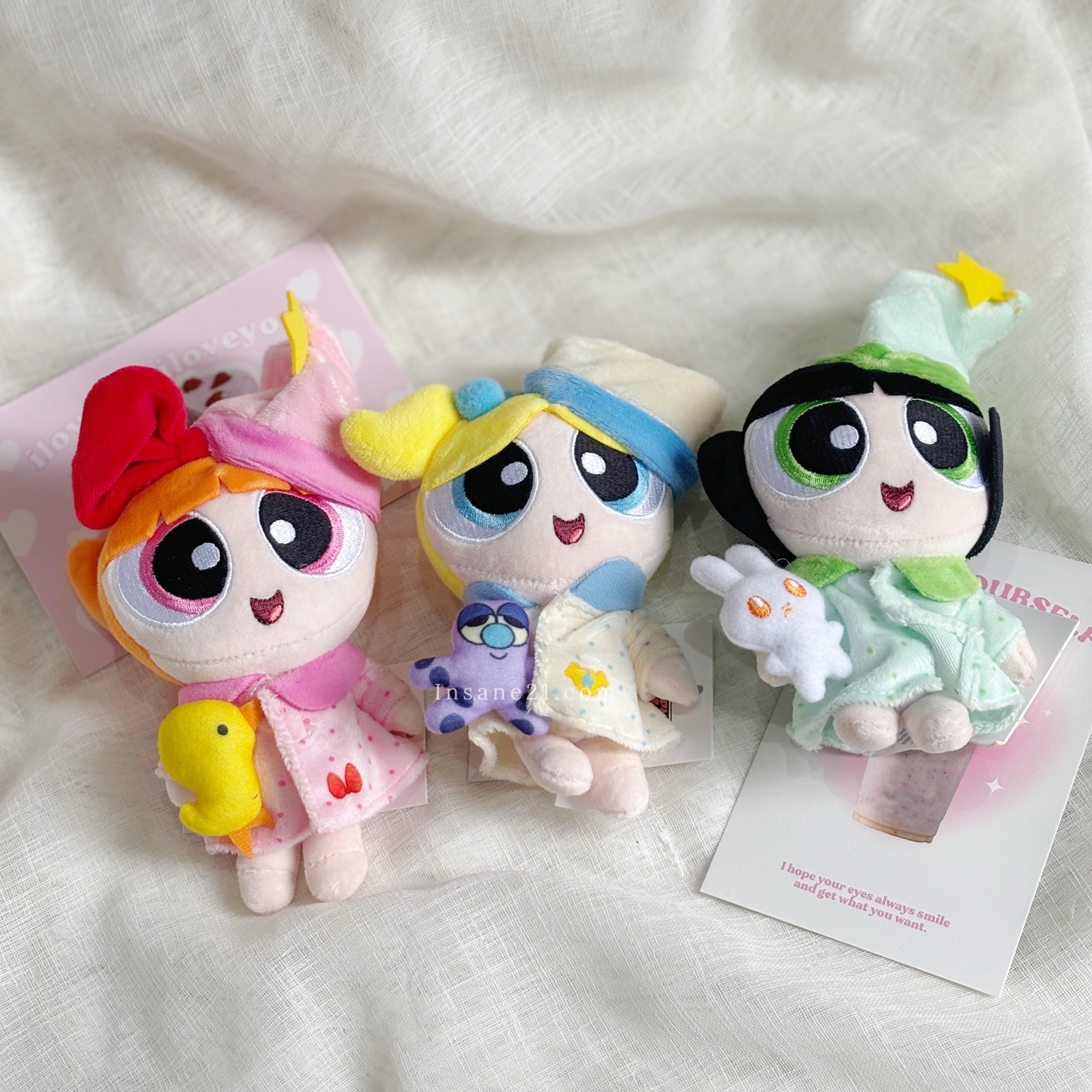 飛天小女警 睡夢系列吊飾 絨毛玩具 花花 泡泡 毛毛 /現貨