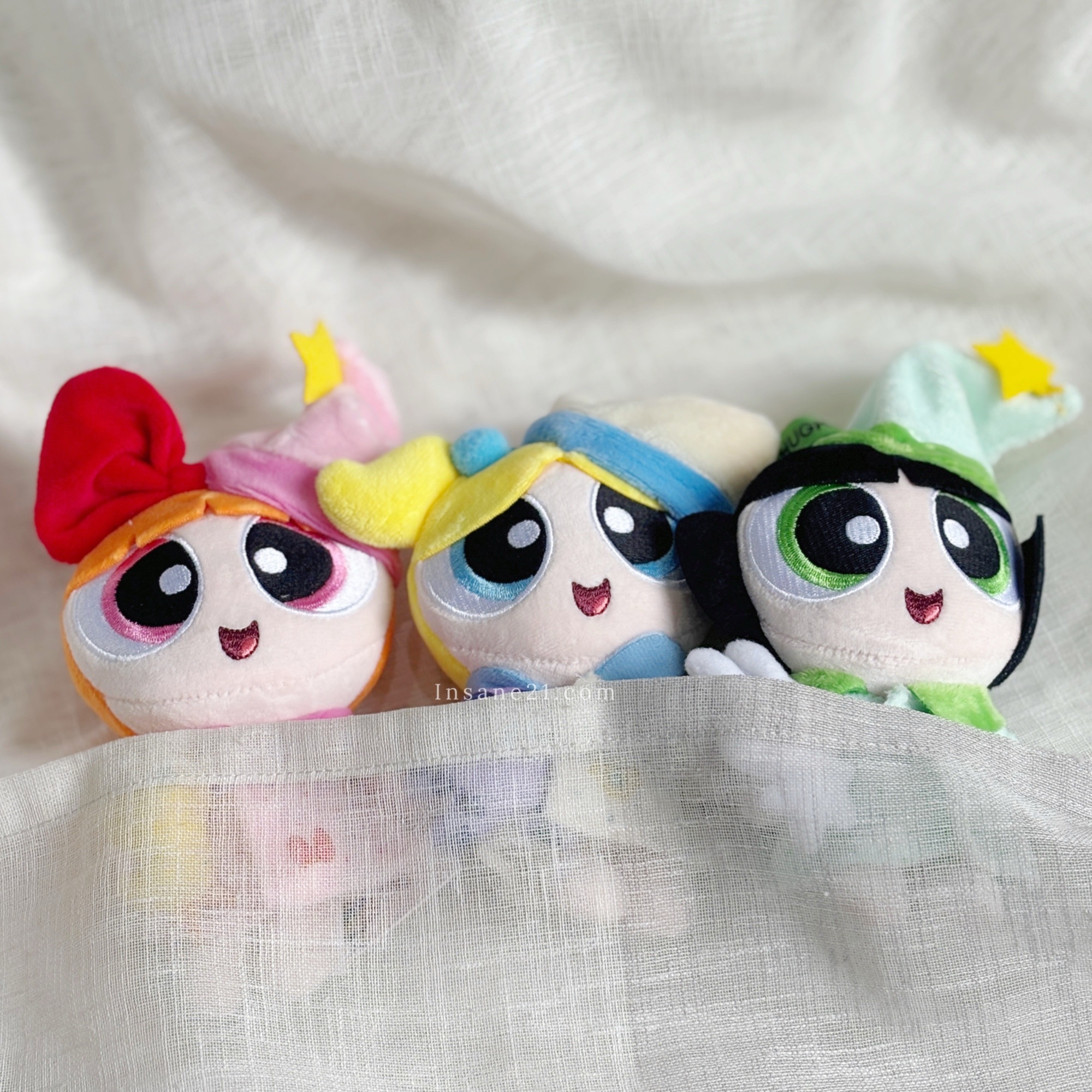 飛天小女警 睡夢系列吊飾 絨毛玩具 花花 泡泡 毛毛 /現貨