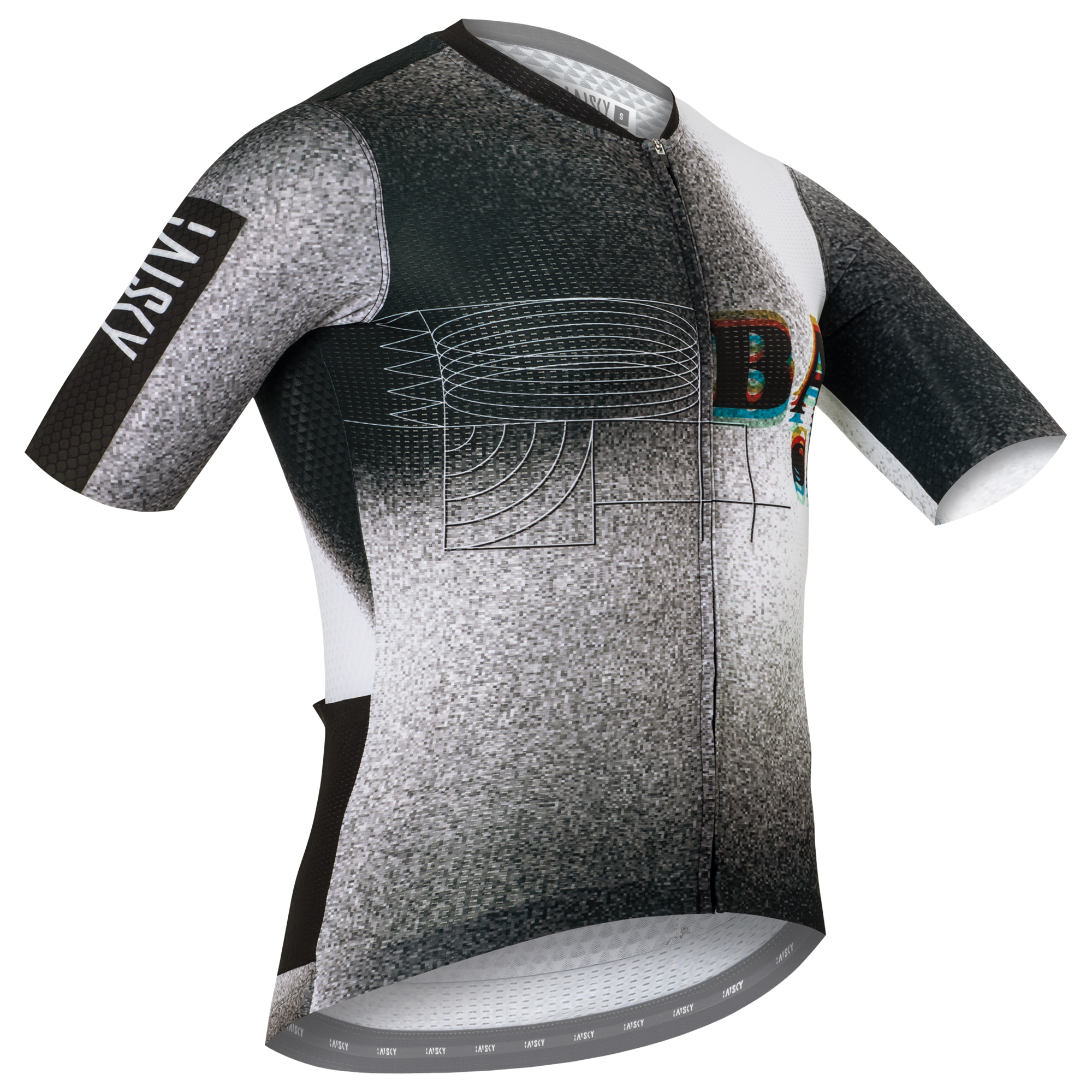 男款空力短車衣 線圈 黑