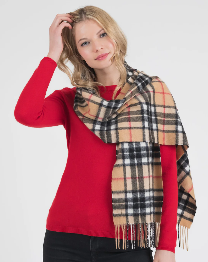 【現貨】Kiltane LL022525 100% Cashmere Scarf 頸巾 (Scotty Thompson Camel)