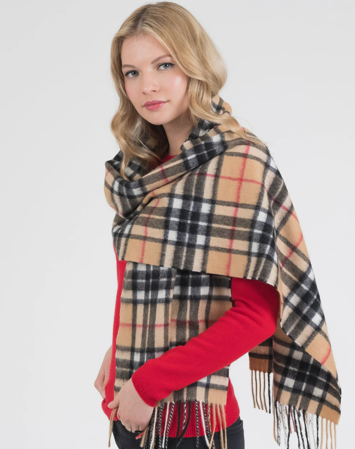 【現貨】Kiltane LL022525 100% Cashmere Scarf 頸巾 (Scotty Thompson Camel)