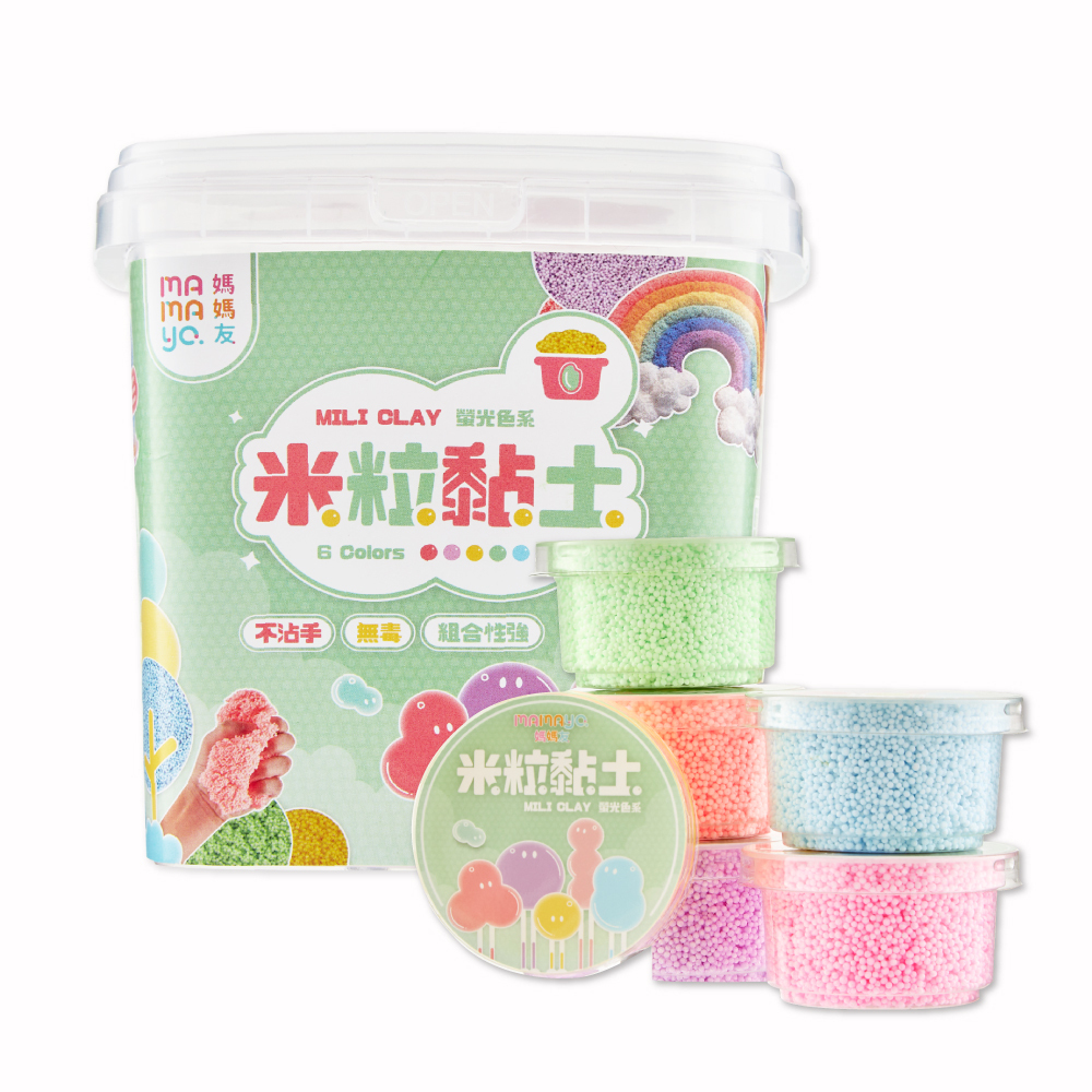 【mamayo】米粒黏土6色/10色 (內含教學說明書)
