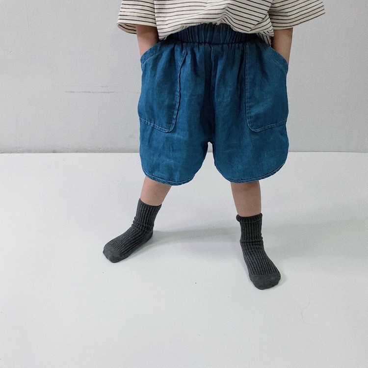 天絲棉牛仔短褲