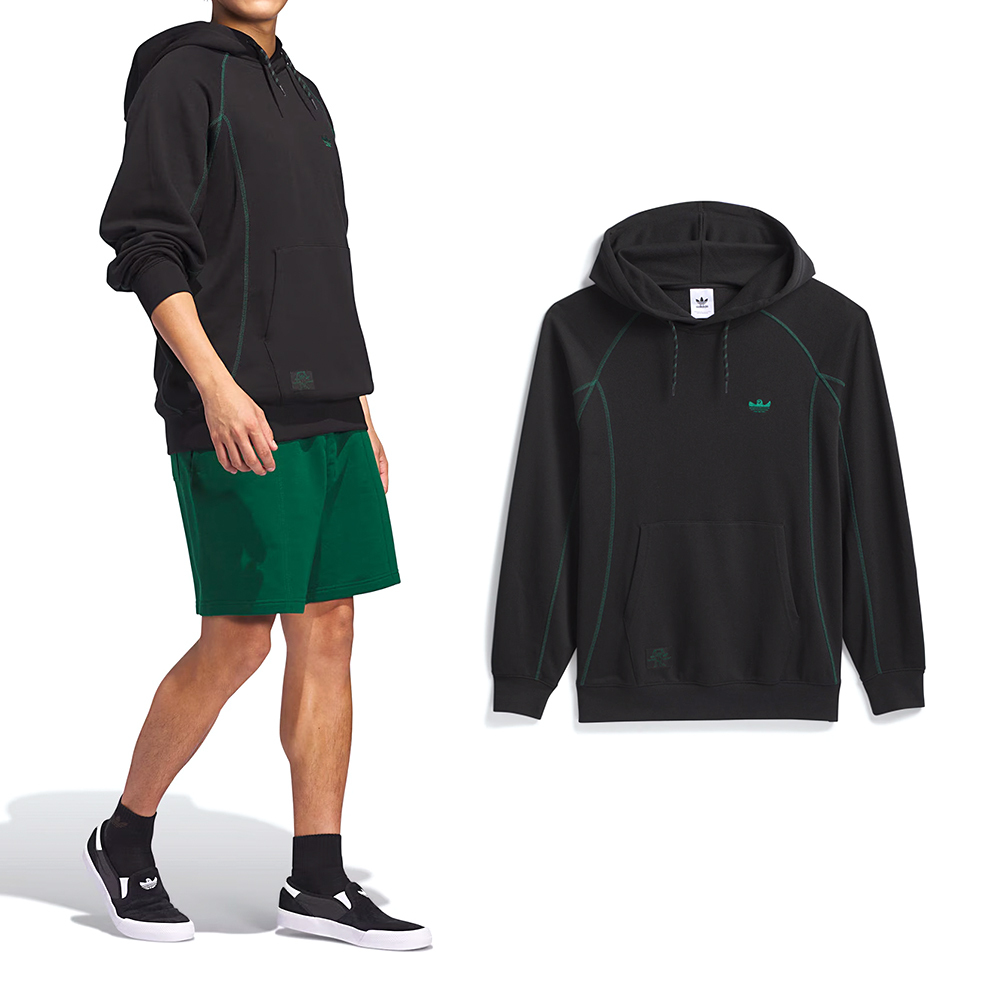 Adidas Shmoo FW Hoodie 男款 女款 黑色 上衣 運動 休閒 三葉草 帽T 連帽 長袖 JC7648