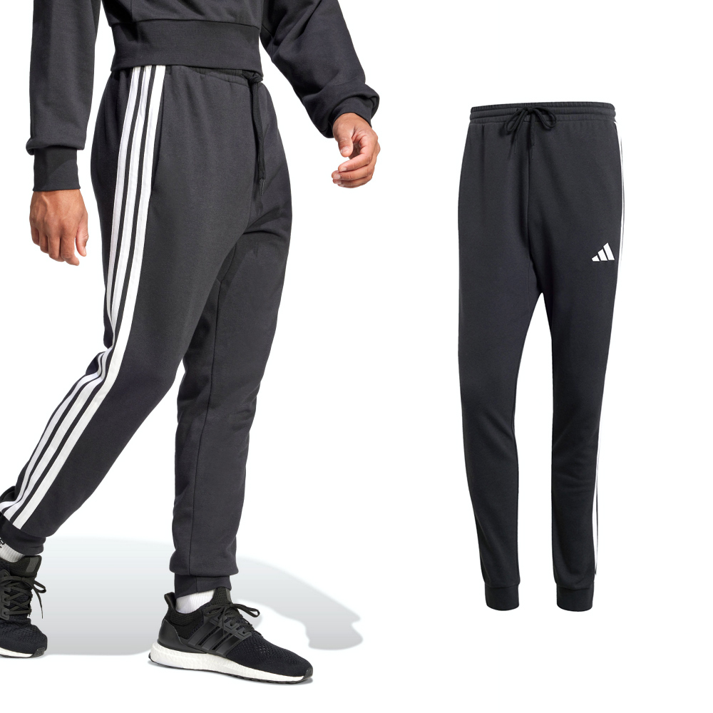 Adidas 3S FT TC PT 男款 黑色 運動 休閒 縮口 愛迪達 抽繩 羅紋褲腳 長褲 JD1881