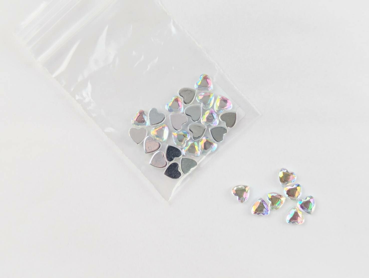 愛心平底鑽/四色_6mm
