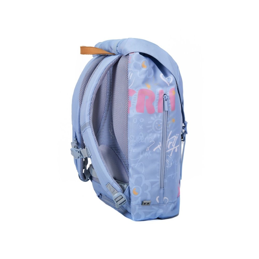 挪威Frii Retro 30L輕量護脊書包-個性藍