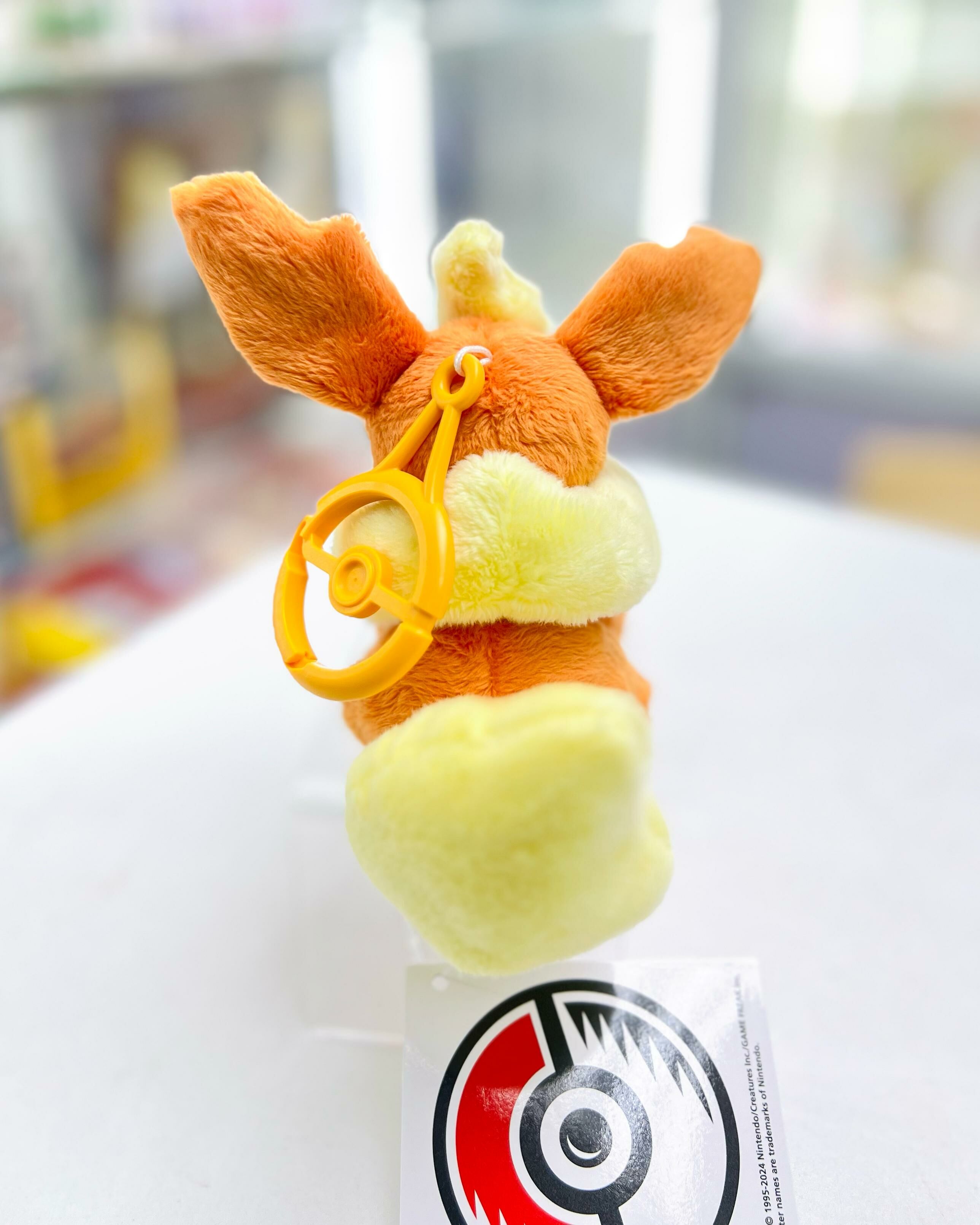 Pokemon Flareon Comfy mascot with carabiner