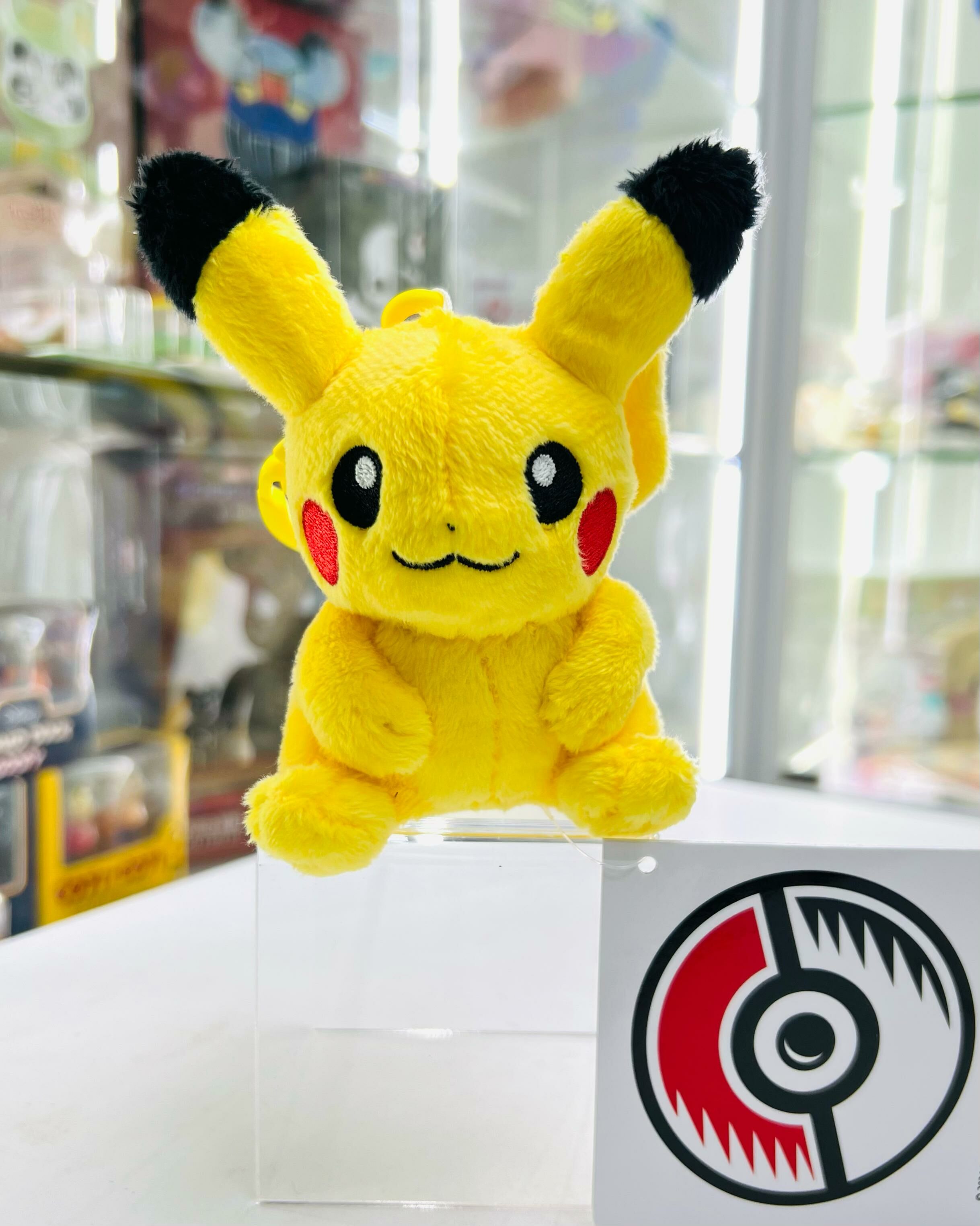 Pokemon Pikachu mascot with carabiner