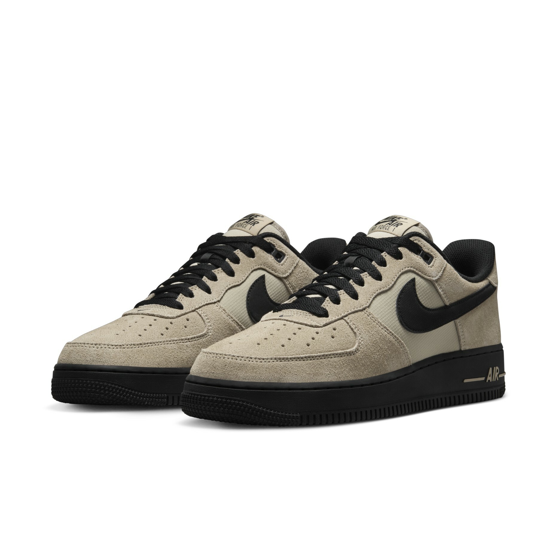 Nike Air Force 1 沙色黑 麂皮 HV6526-200