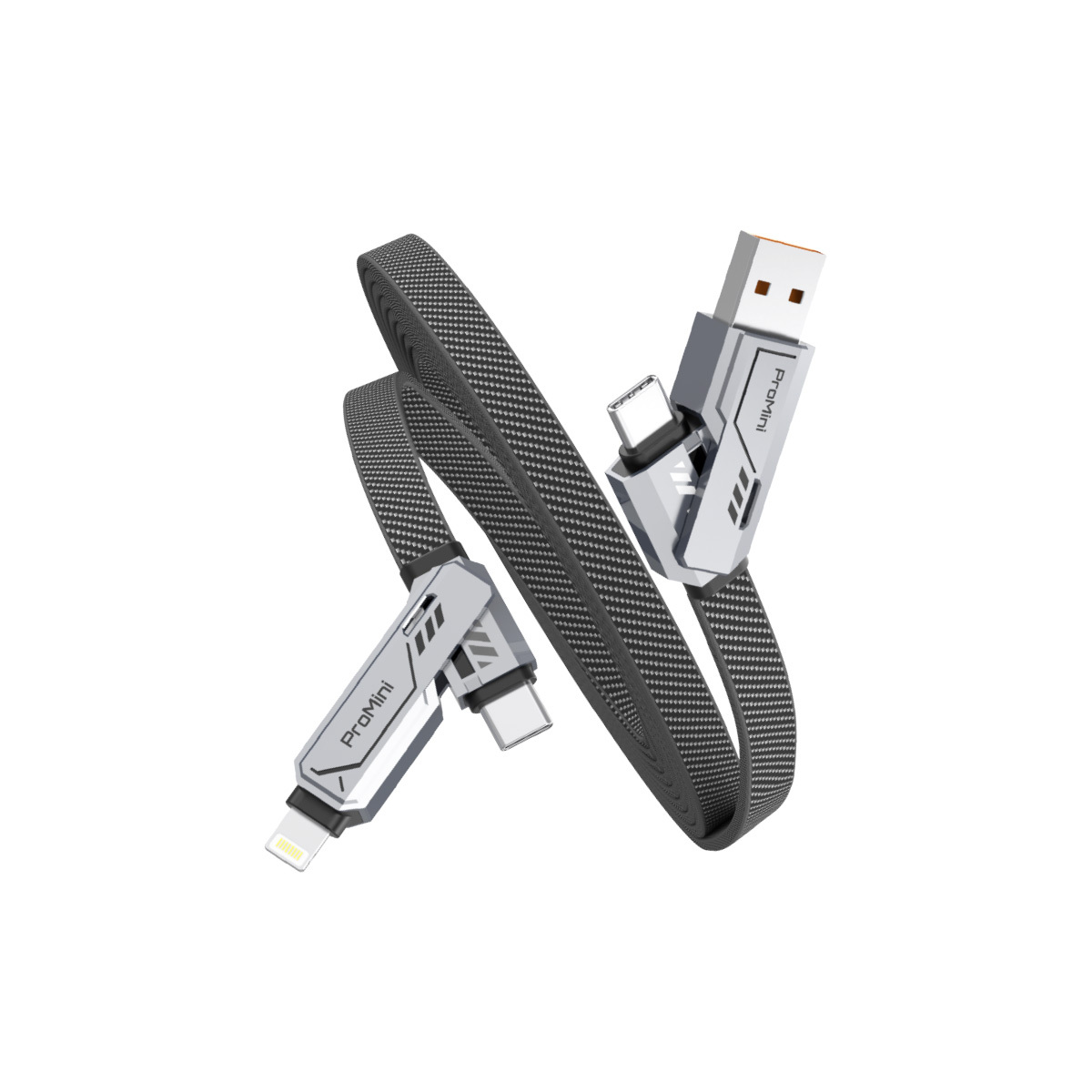 ProMini 240W 四合一機甲型快充傳輸線