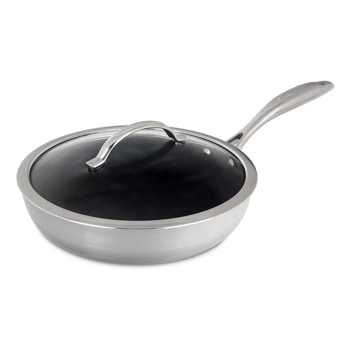 SCANPAN -HAPTIQ系列 28cm / 2.5L 不銹鋼易潔煎鍋連蓋(電磁爐適用) -6001102800