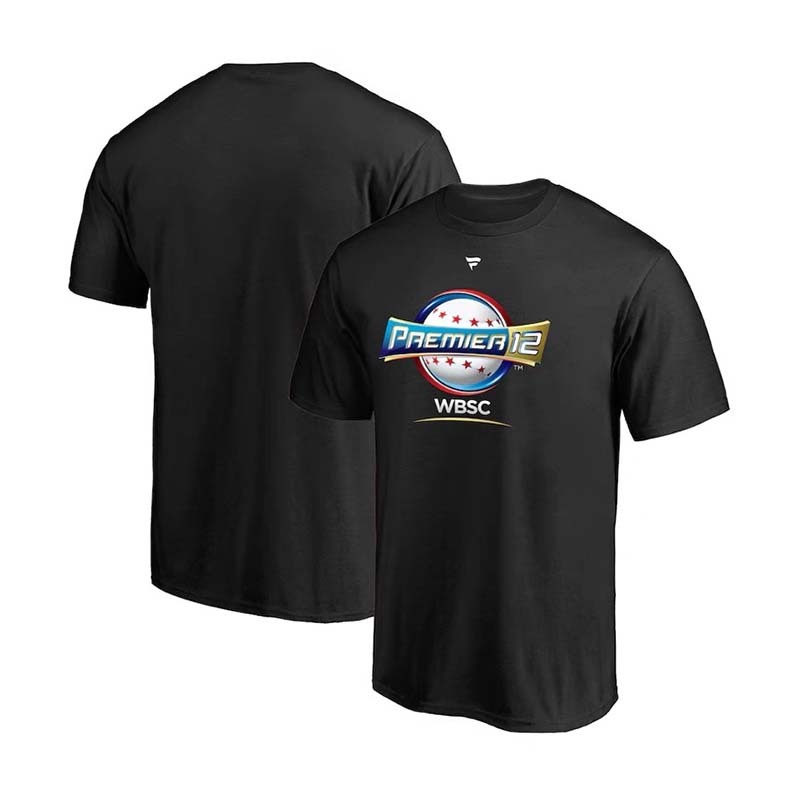 WBSC PREMIER 12 經典賽紀念短袖 黑色 EP408 [台灣現貨]
