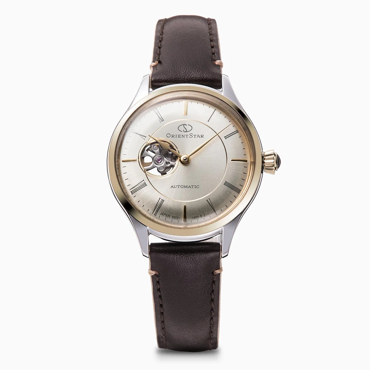 Oriet Star 東方之星 Classic Semi Skeleton Pair RK-ND0010G 金色錶盤, RK-ND0011N 珍珠灰色錶盤 , RK-ND0012L 藍色錶盤 ,經典半鏤空機械 女士手錶，日本製