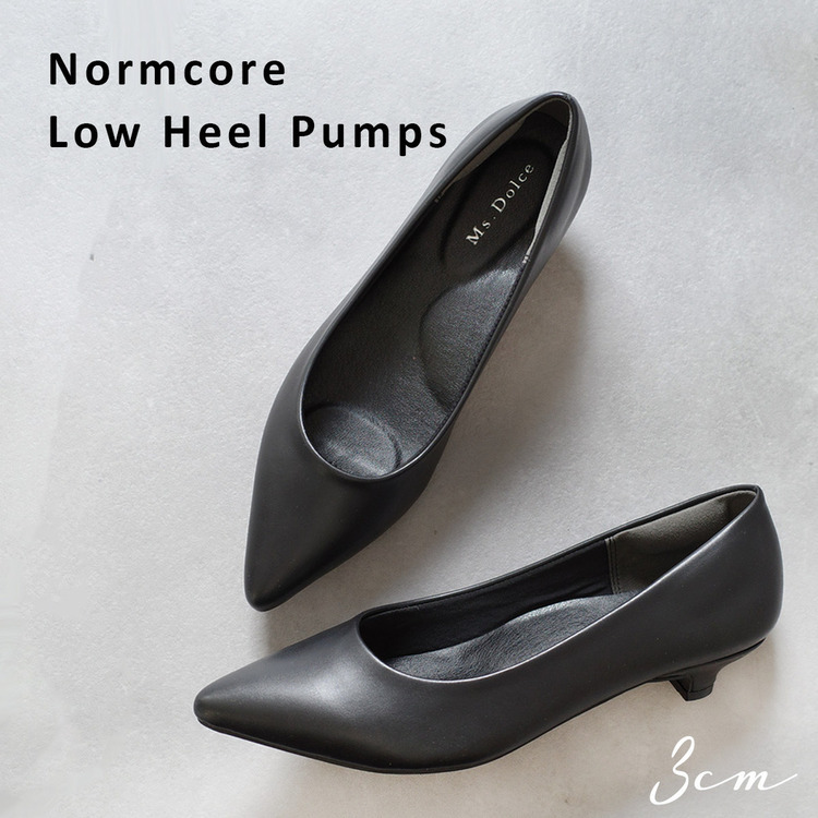 Normcore 究極簡約 正裝商務3公分高跟鞋【CX3042】