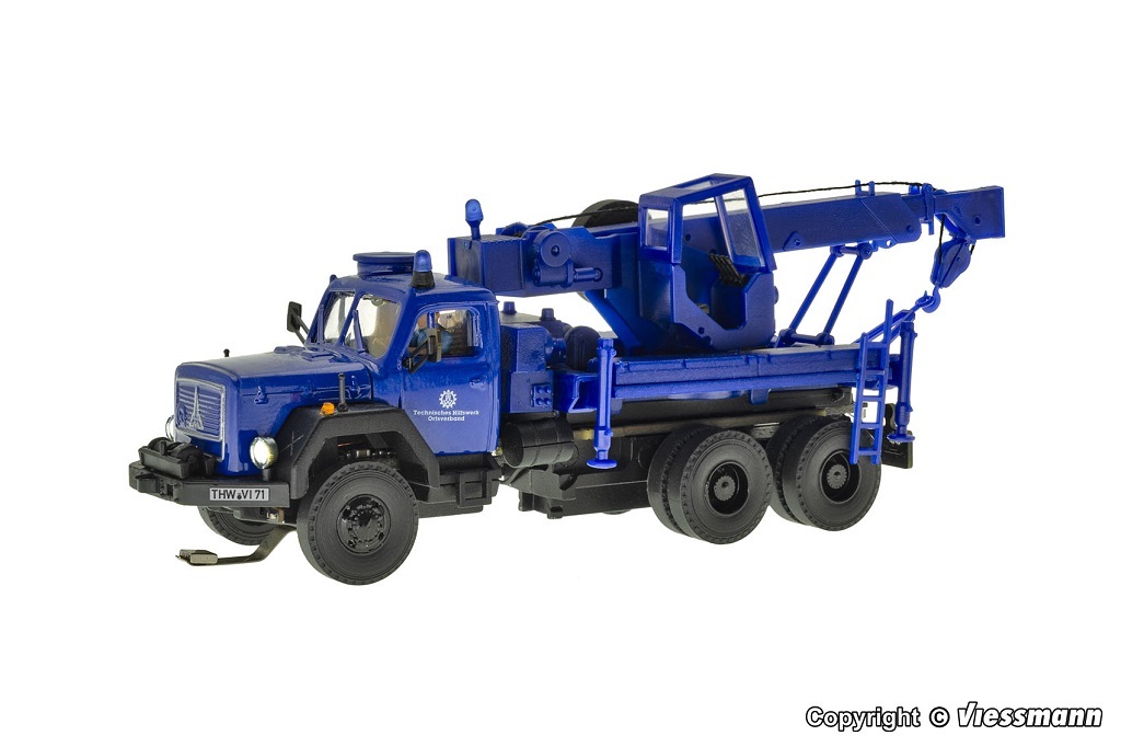 Viessmann 8071 HO規 THW MAGIRUS DEUTZ 救援起重機 自走系統