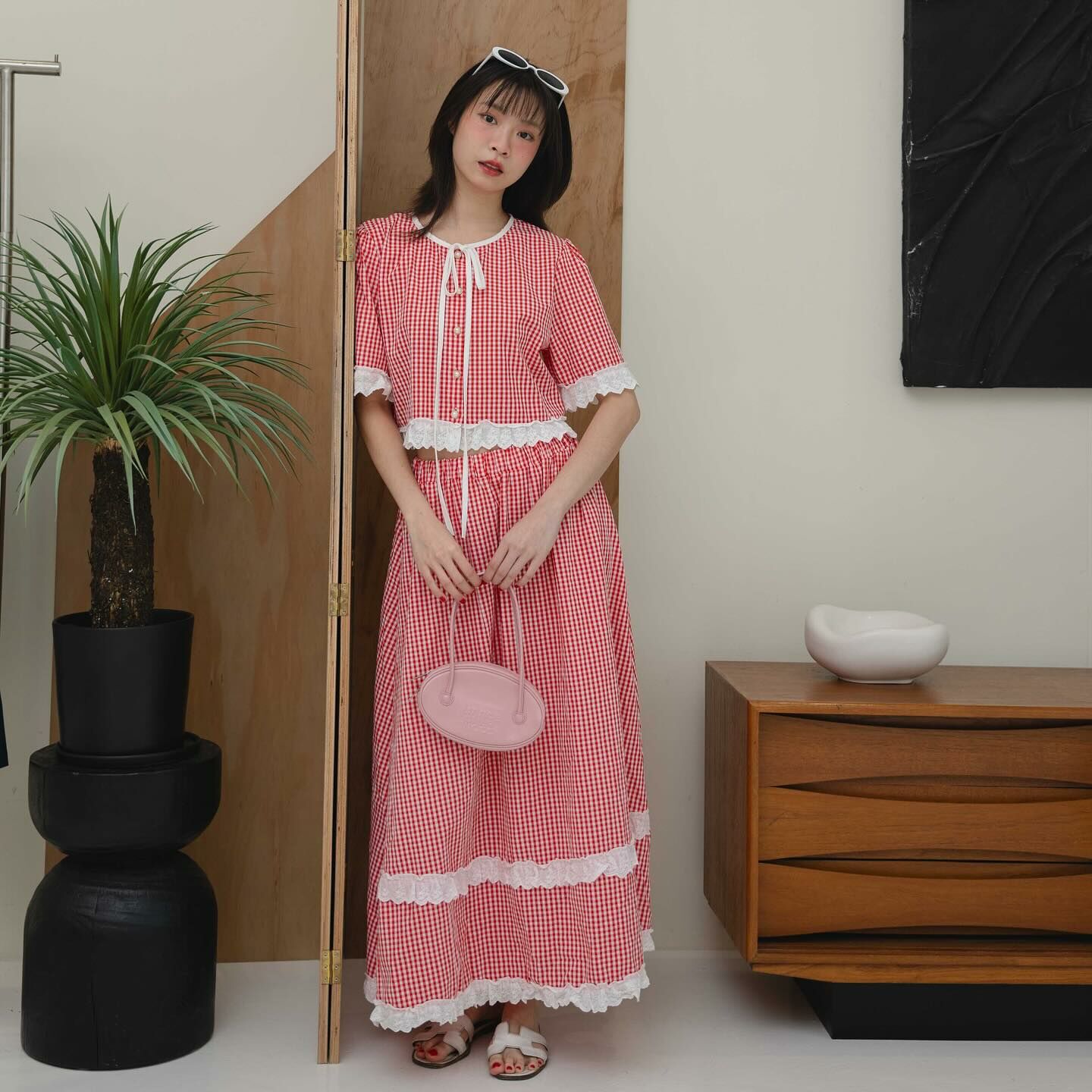 Kimmame - Darling 套裝 (短袖襯衫＋裙)