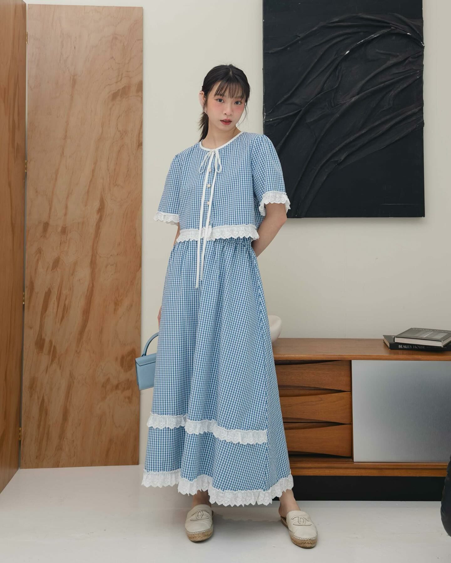 Kimmame - Darling 套裝 (短袖襯衫＋裙)