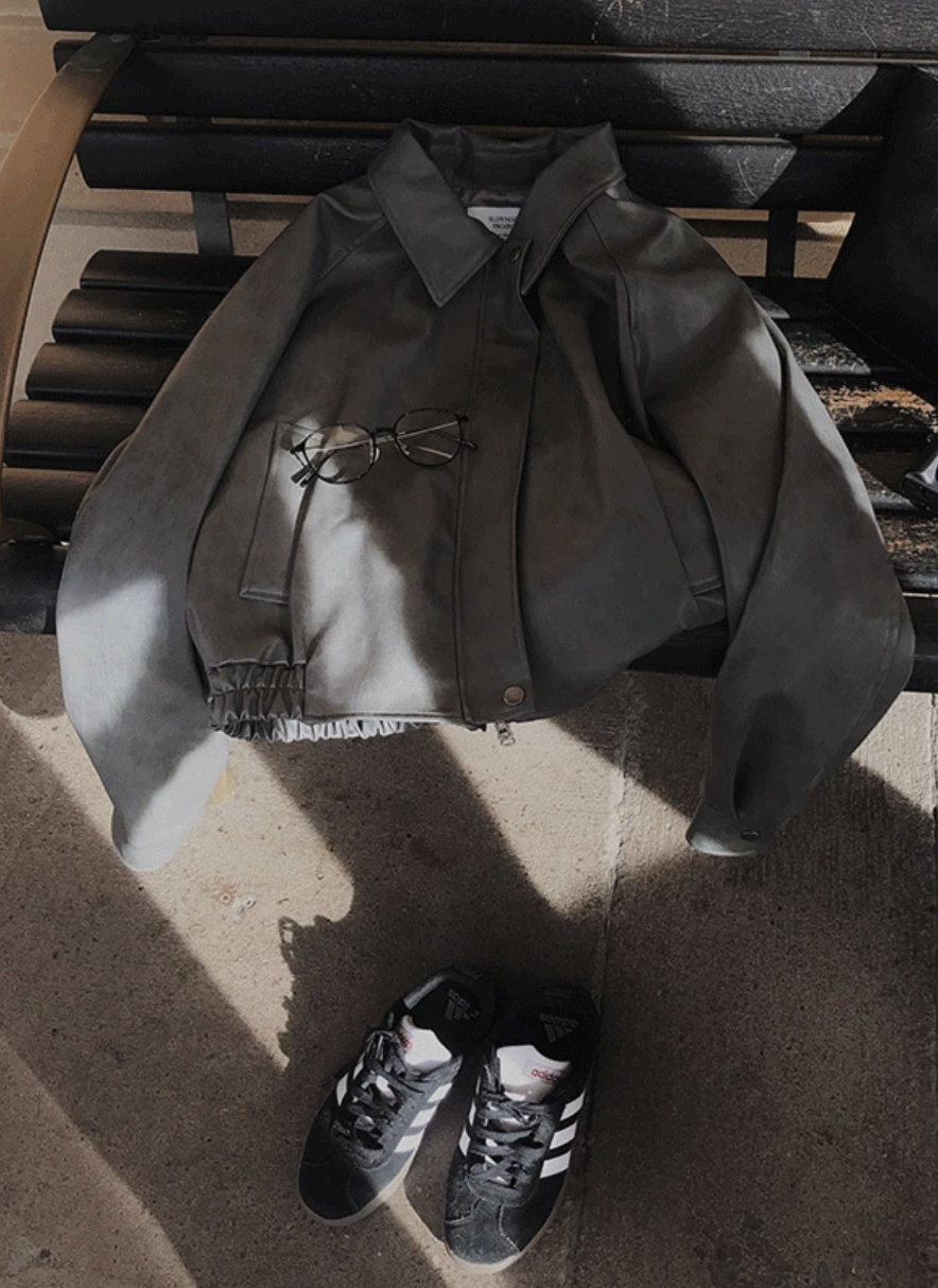 預訂｜SLOWAND #SLOWMADE 純素皮革飛行員外套 (2 Color)