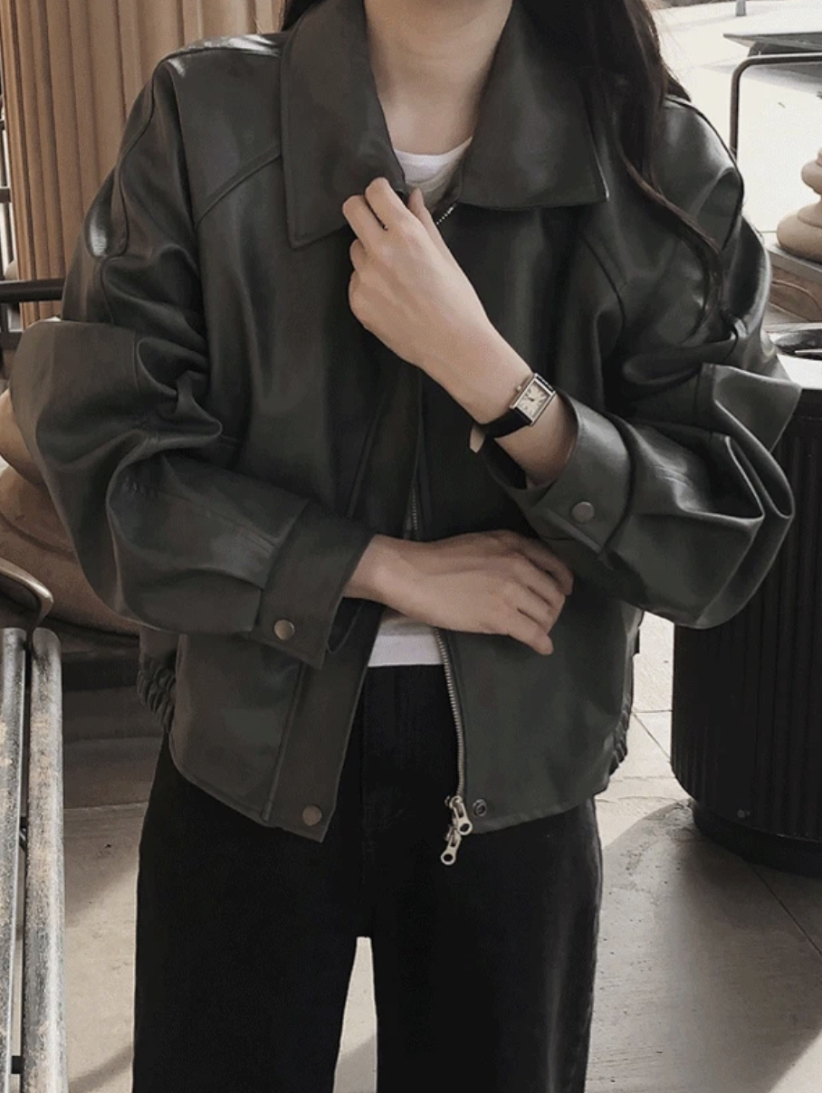 預訂｜SLOWAND #SLOWMADE 純素皮革飛行員外套 (2 Color)