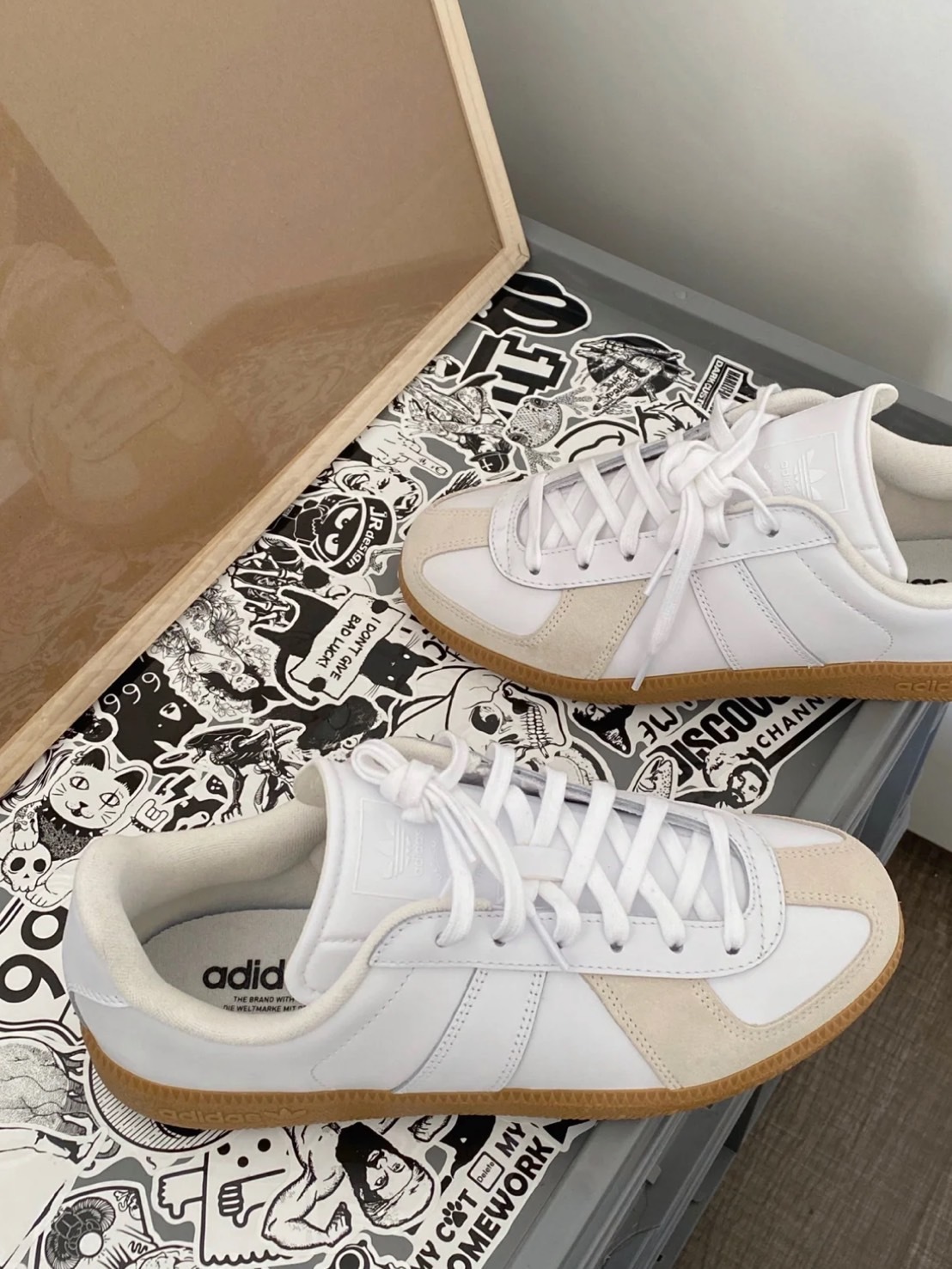 ADIDAS ORIGINALS BW ARMY 米白焦糖 BZ0579