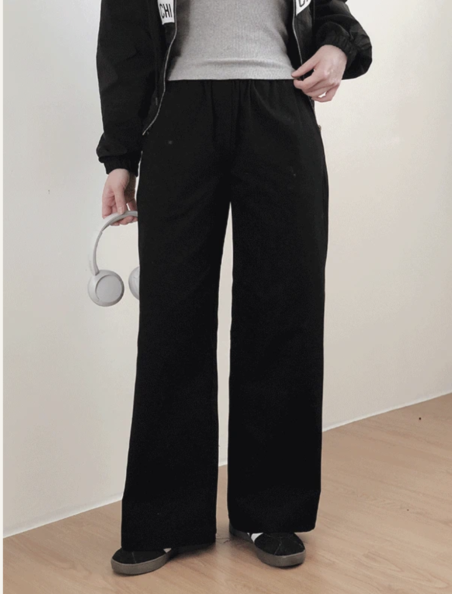 預訂｜SLOWAND #SLOWMADE 自然感棉質鬆緊腰長褲 (2 Color)