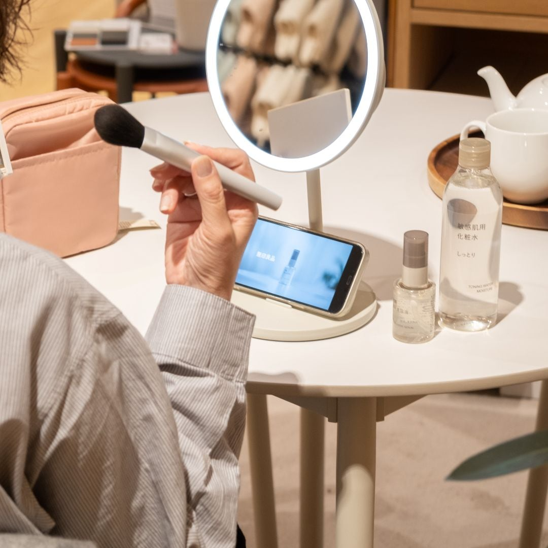 日本1月連線| MUJI 無印良品 無線LED化妝鏡