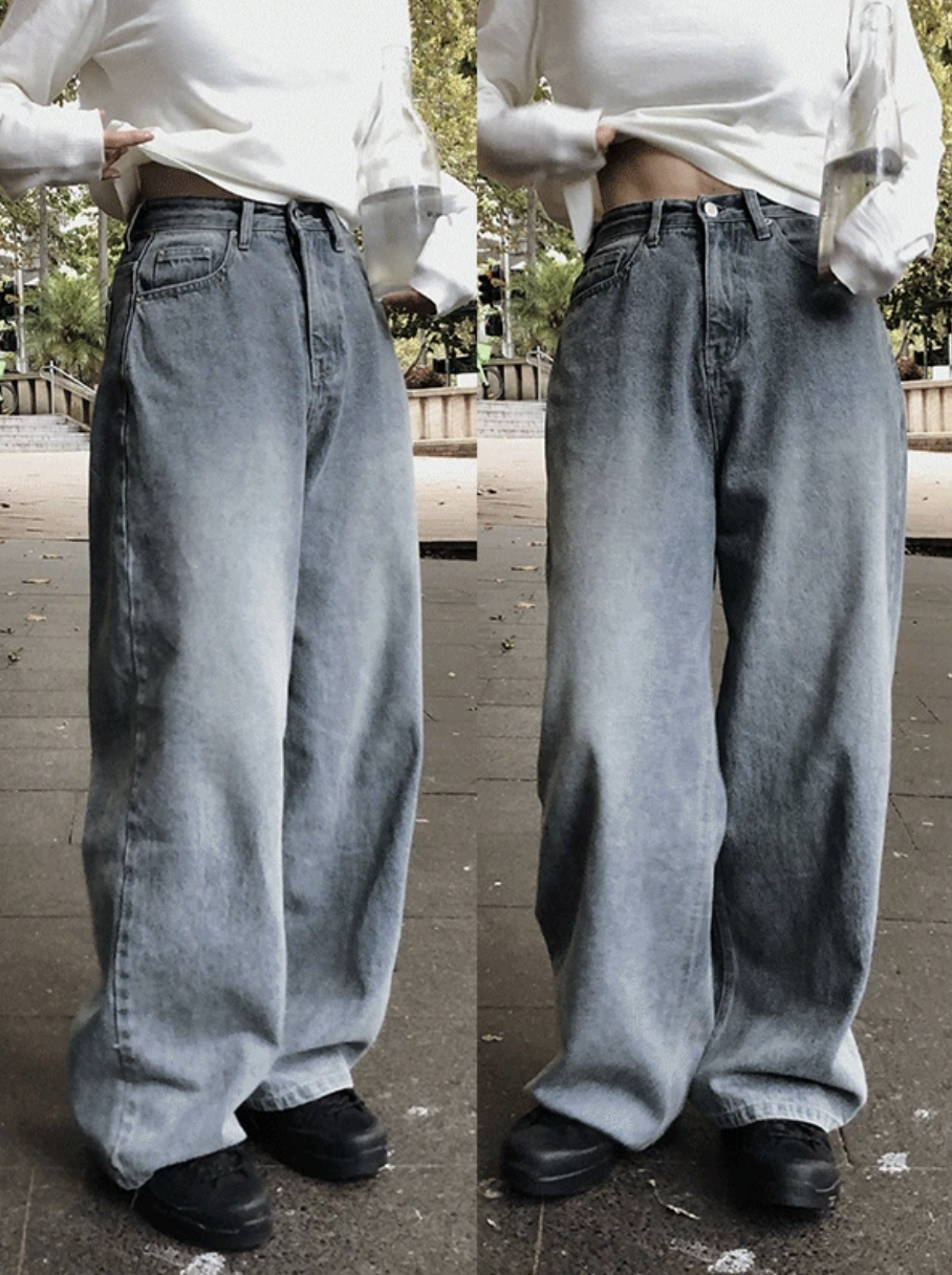 預訂｜SLOWAND #SLOWMADE 顯瘦極寬直筒牛仔褲 (One Color)