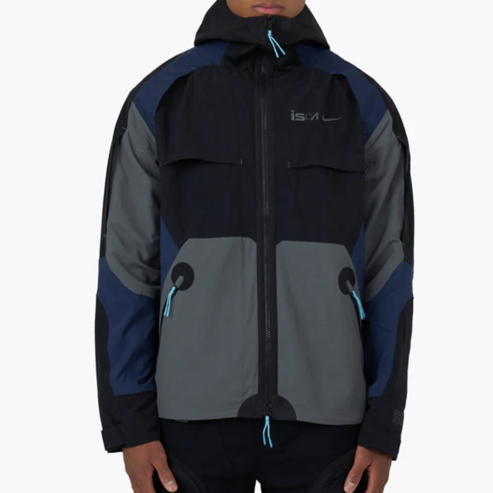 Nike ISPA Jacket 外套 黑灰藍 FB2370-010