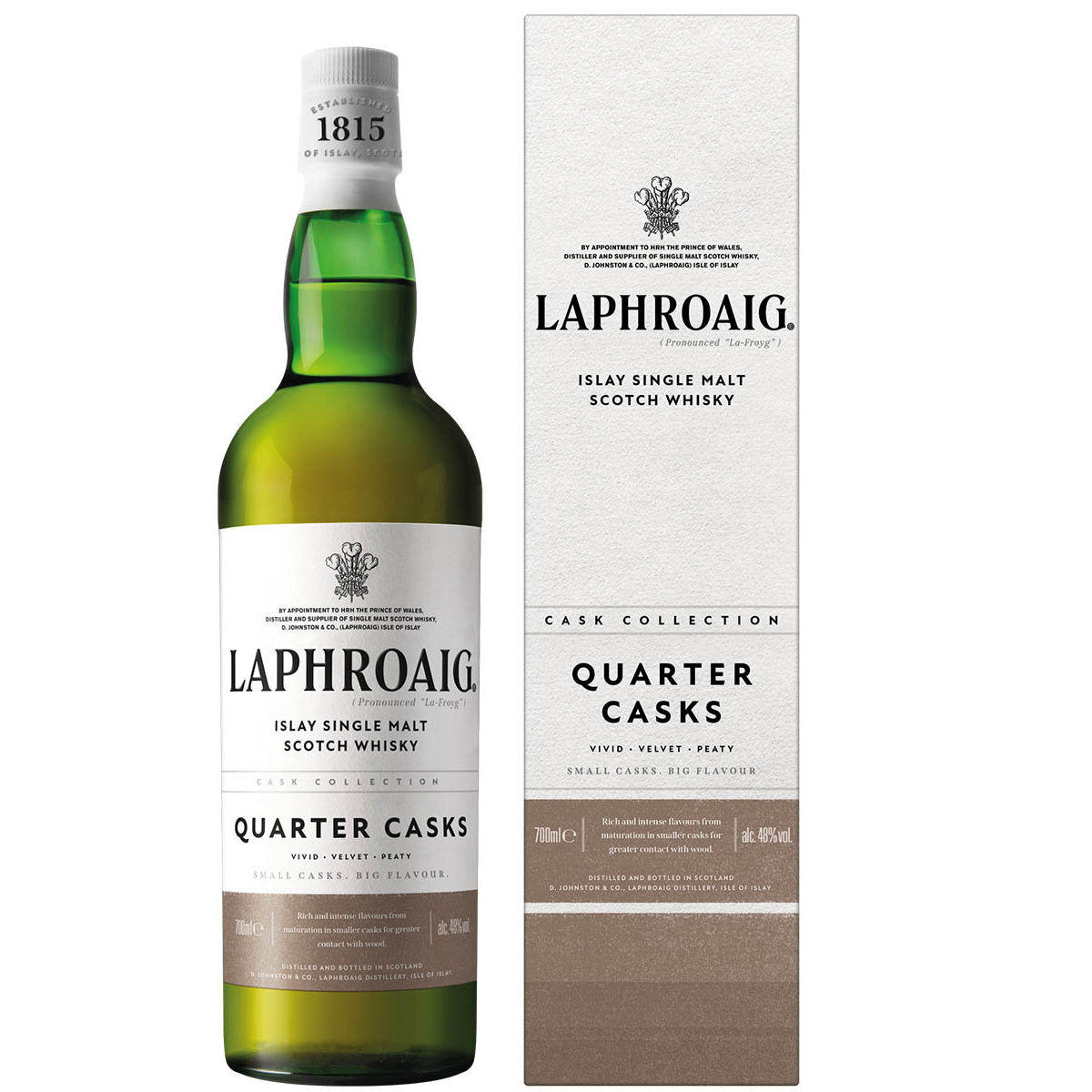 Laphroaig Quarter Cask Single Malt Whisky 700mL