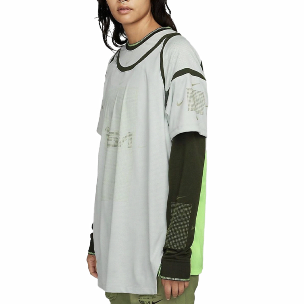 Nike ISPA Long-Sleeve Top Mult-Color 兩件式 螢光灰綠 FB2706-034