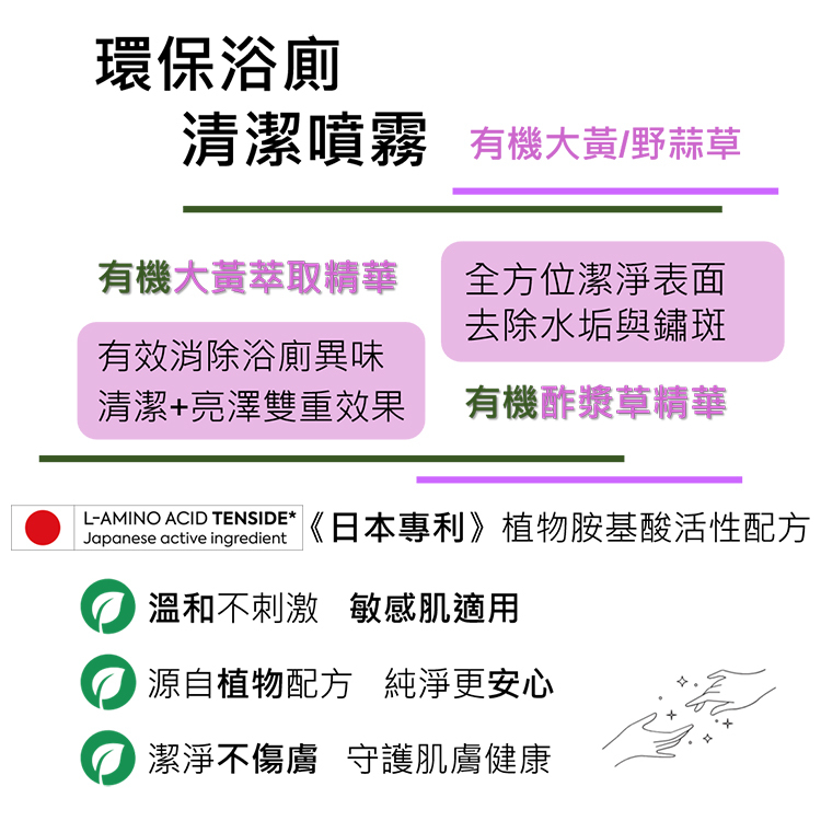 有機生活【大黃/野蒜草】浴廁清潔劑 500ml - ORGANIC PEOPLE