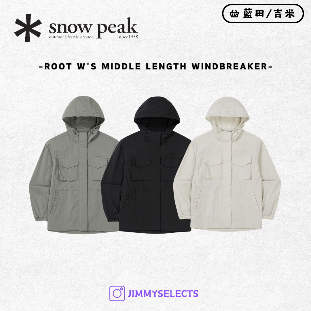 【代購】now Peak 雪諾必克 女 Root Middle Length 口袋 連帽 風衣 外套 S25MWRWB67