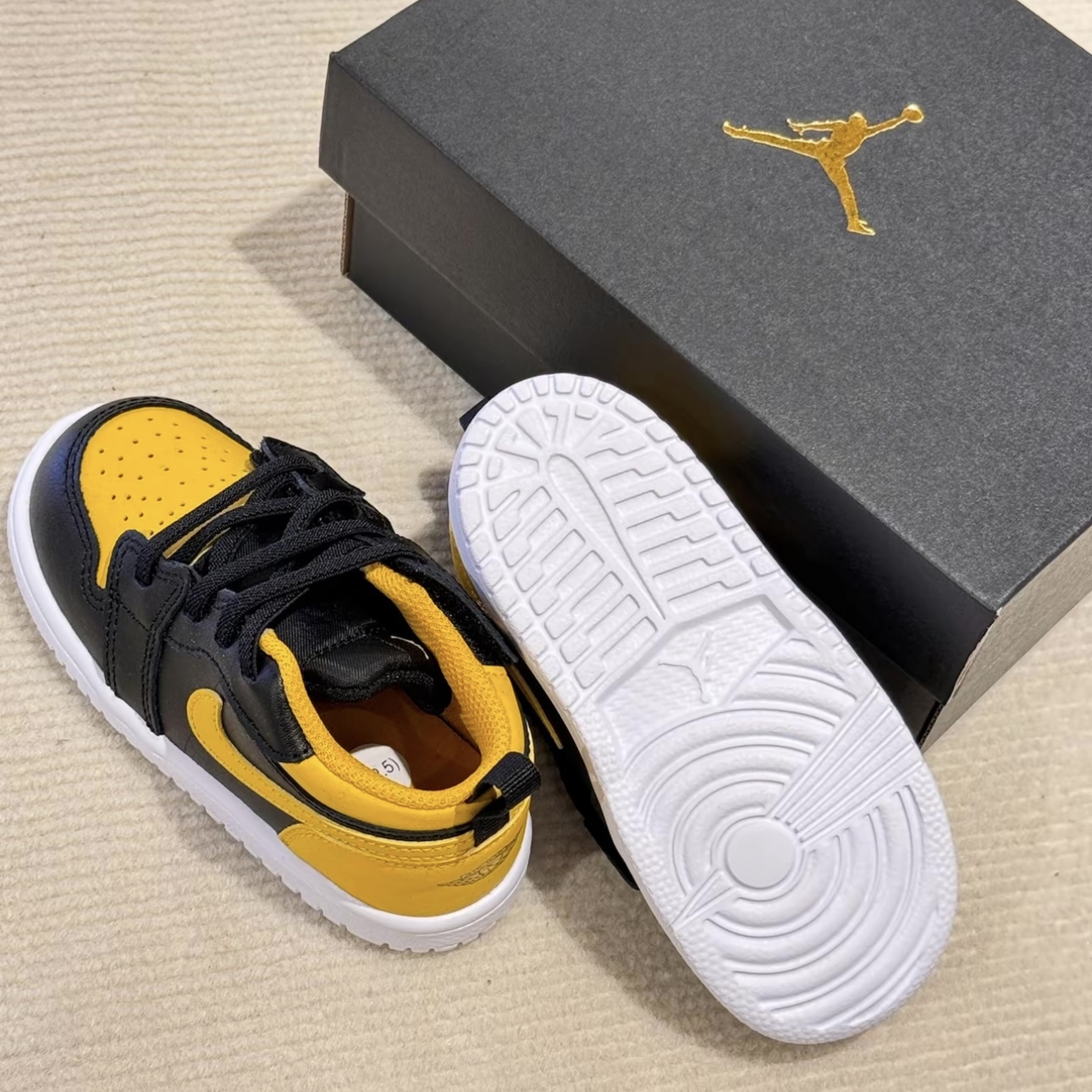 NIKE AIR JORDAN 1 LOW 大黃蜂 童鞋 學步鞋 低筒喬丹 DR9747-072