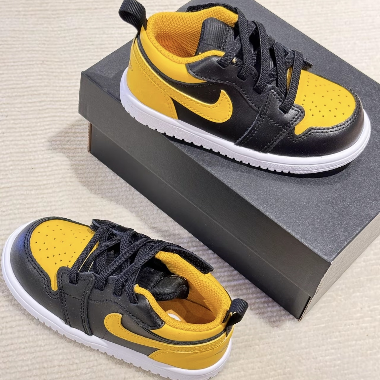 NIKE AIR JORDAN 1 LOW 大黃蜂 童鞋 學步鞋 低筒喬丹 DR9747-072
