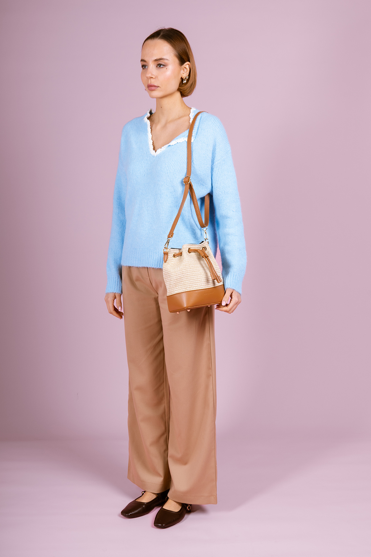 Cherry Paris Leather CINTHYA RAPHIA 4170 Cognac 啡色