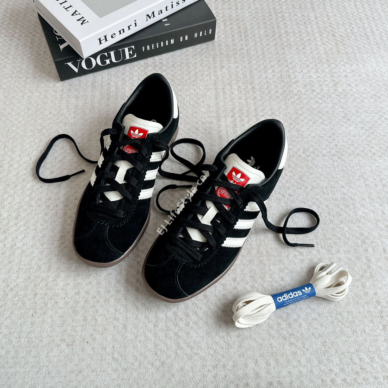 ADIDAS ORIGINALS STADT 黑奶油 黑色 紅標 焦糖底 麂皮 男女鞋 JR6344 / 現＋調