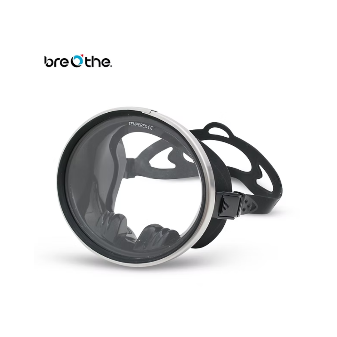 水呼吸Breathe 海女面鏡-不鏽鋼框 (水肺/自潛通用款) 11-SG-02 無面鏡盒