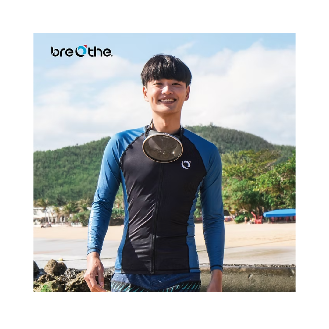 水呼吸Breathe 海女面鏡-不鏽鋼框 (水肺/自潛通用款) 11-SG-02 無面鏡盒