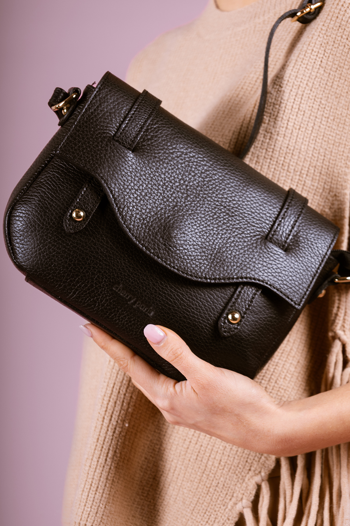 Cherry Paris Leather Calista - 4161 Noir 黑色