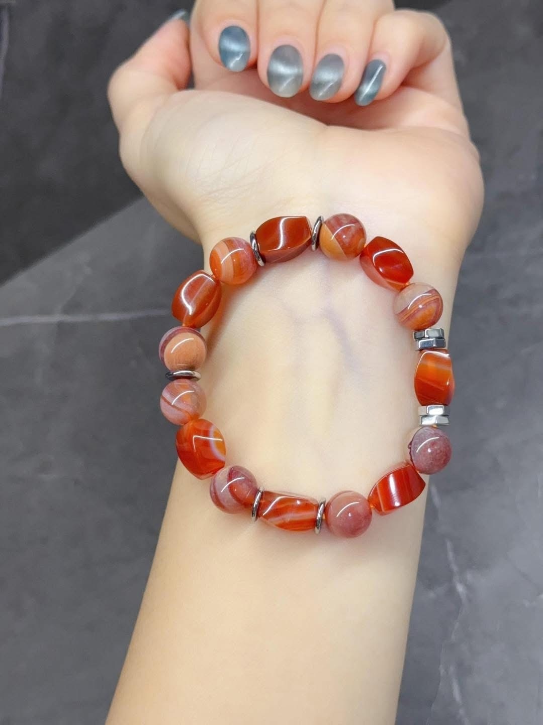 太赫茲+高品紅瑪瑙🌈紅色瑪瑙 5009312