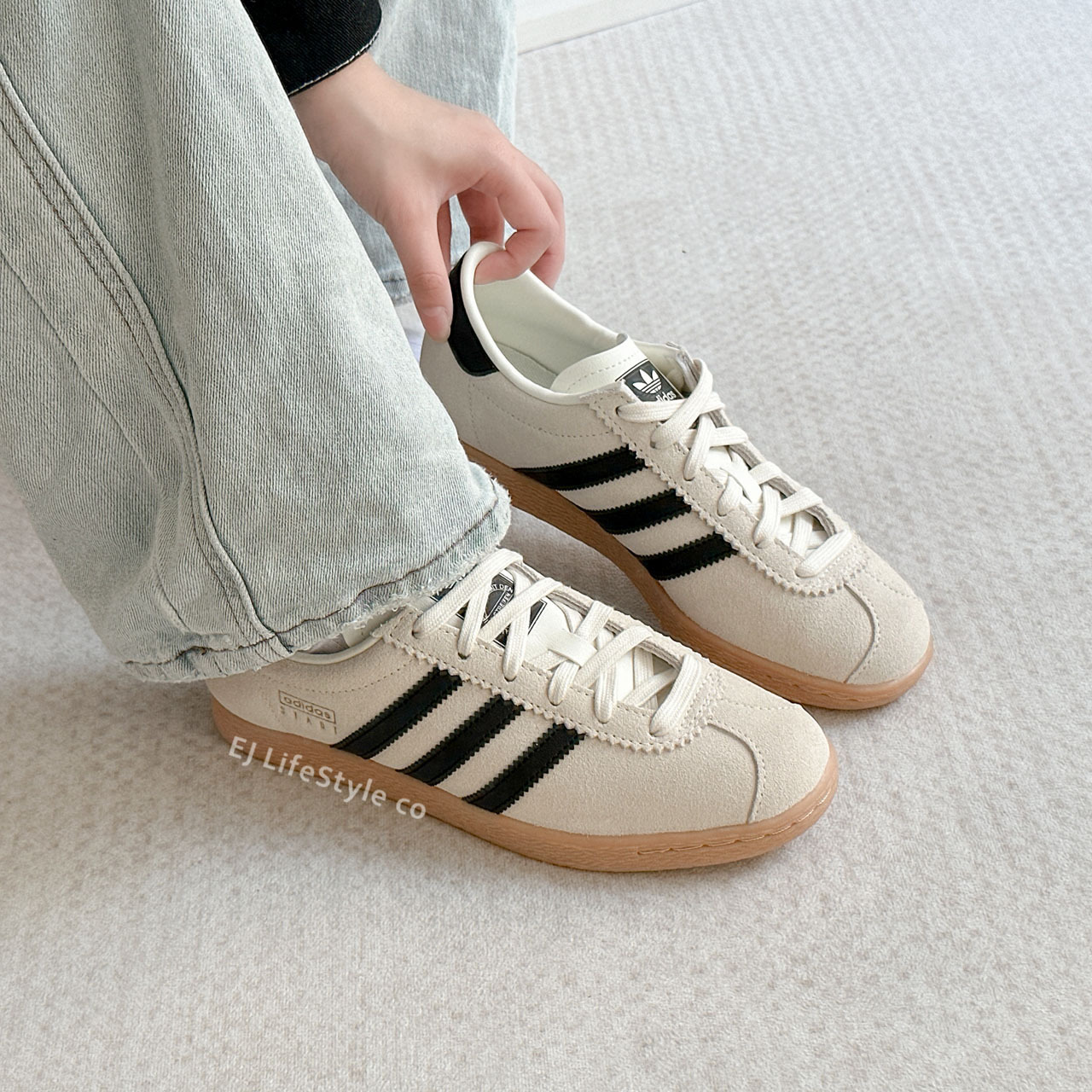 ADIDAS ORIGINALS STADT 奶油芝麻 米灰 米白 焦糖底 麂皮 男女鞋 JR6343 / 預購